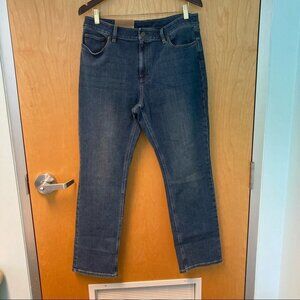 LL BEAN Sz 14R Jeans Favorite Fit Dark Wash  Straight Leg NWT